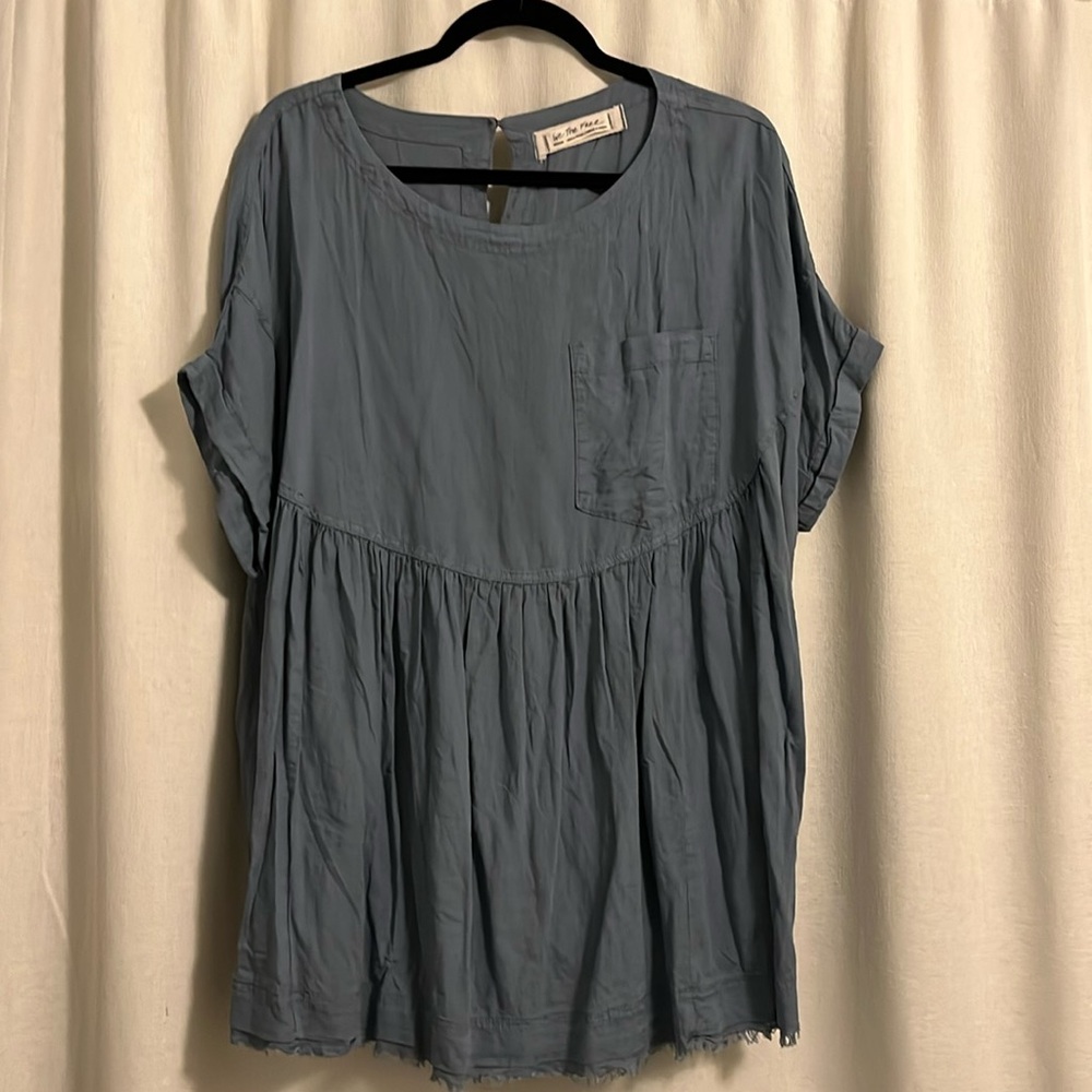 Free people we the free Moon City too Medium blue